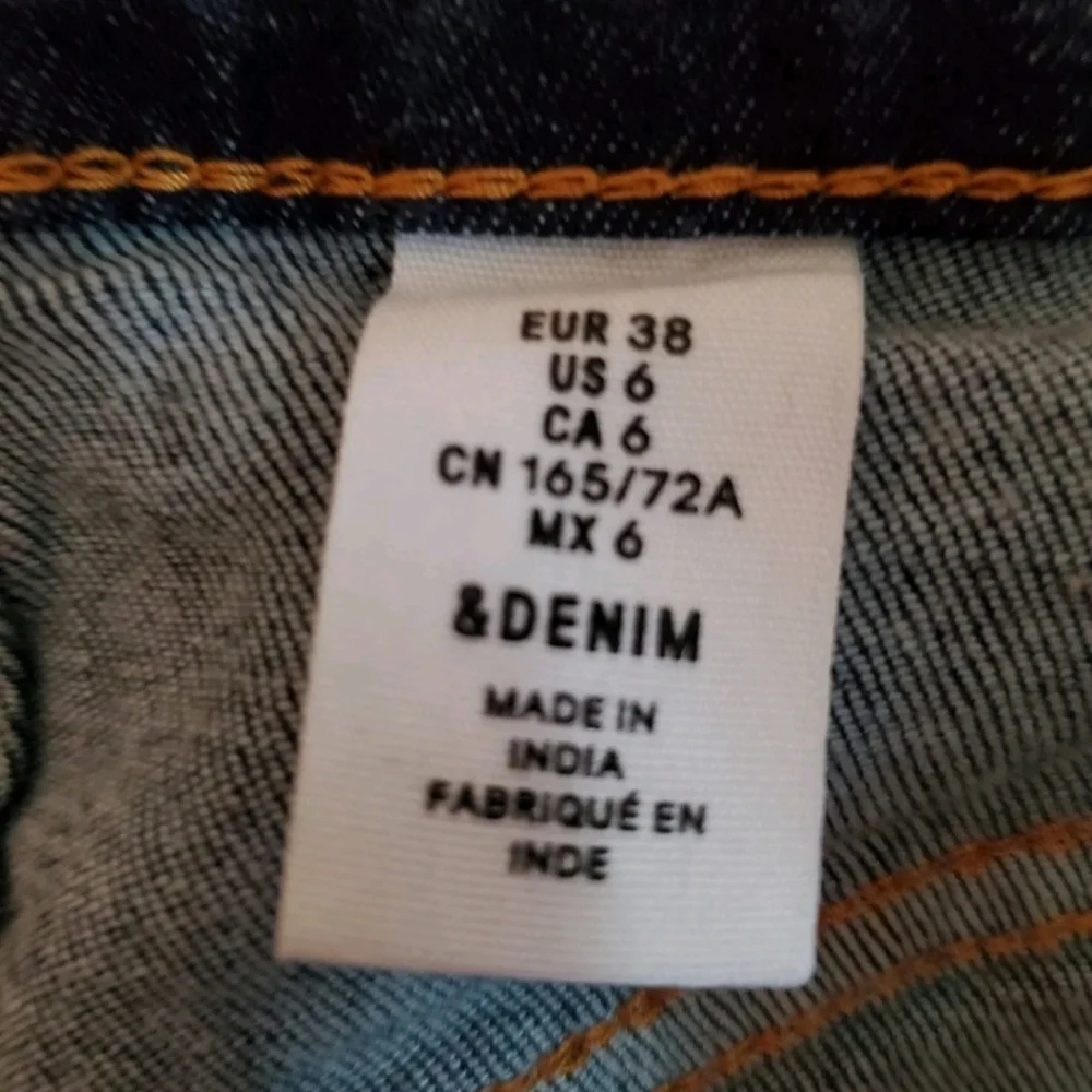 H&M Denim Skirt,Double Zippered Front S 6